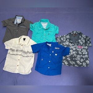 5 Boys 3T button down short sleeve shirts